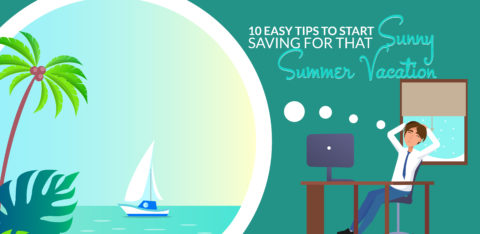 save on a summer vacation infographic